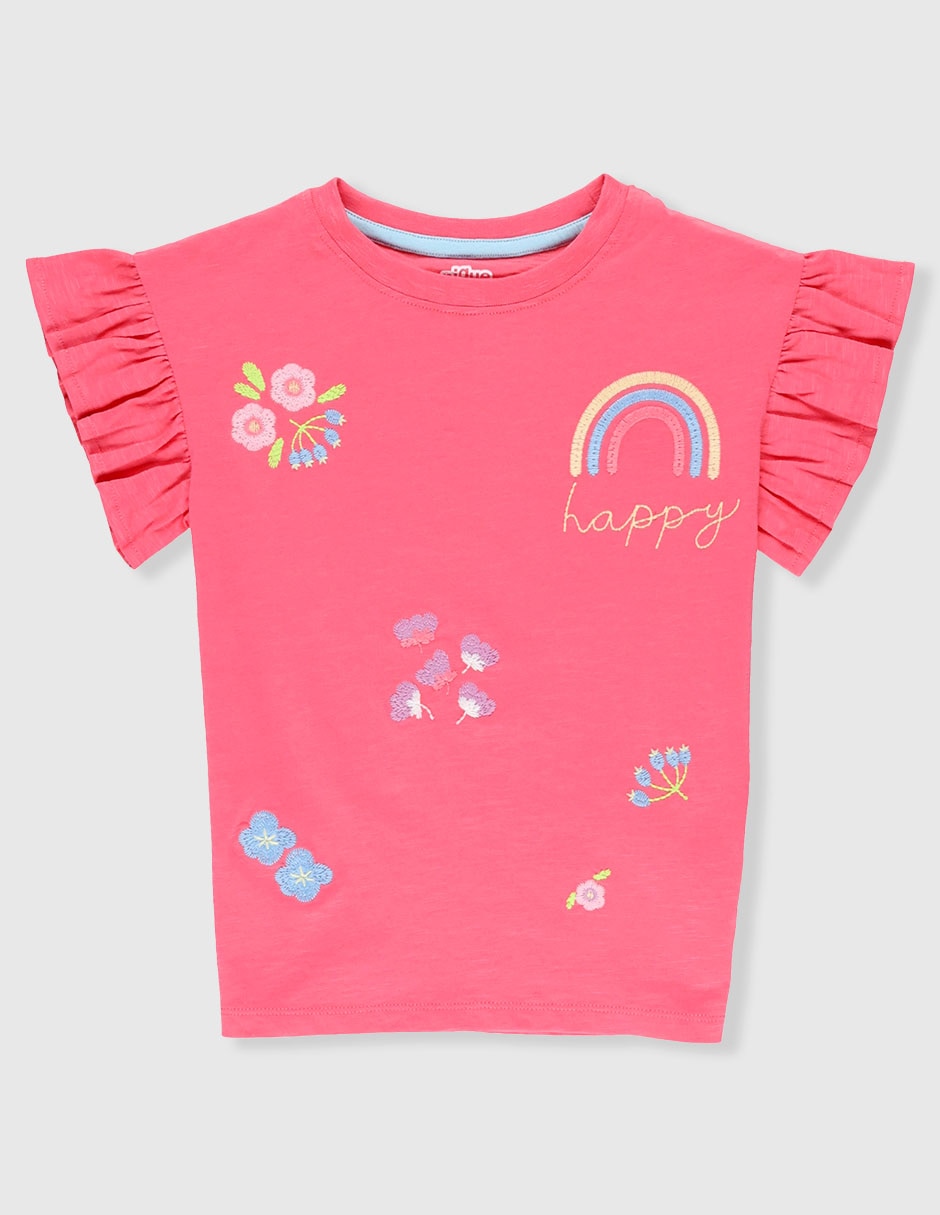 Playera manga corta para niña