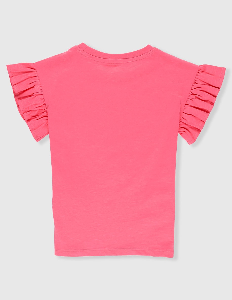 Playera manga corta para niña