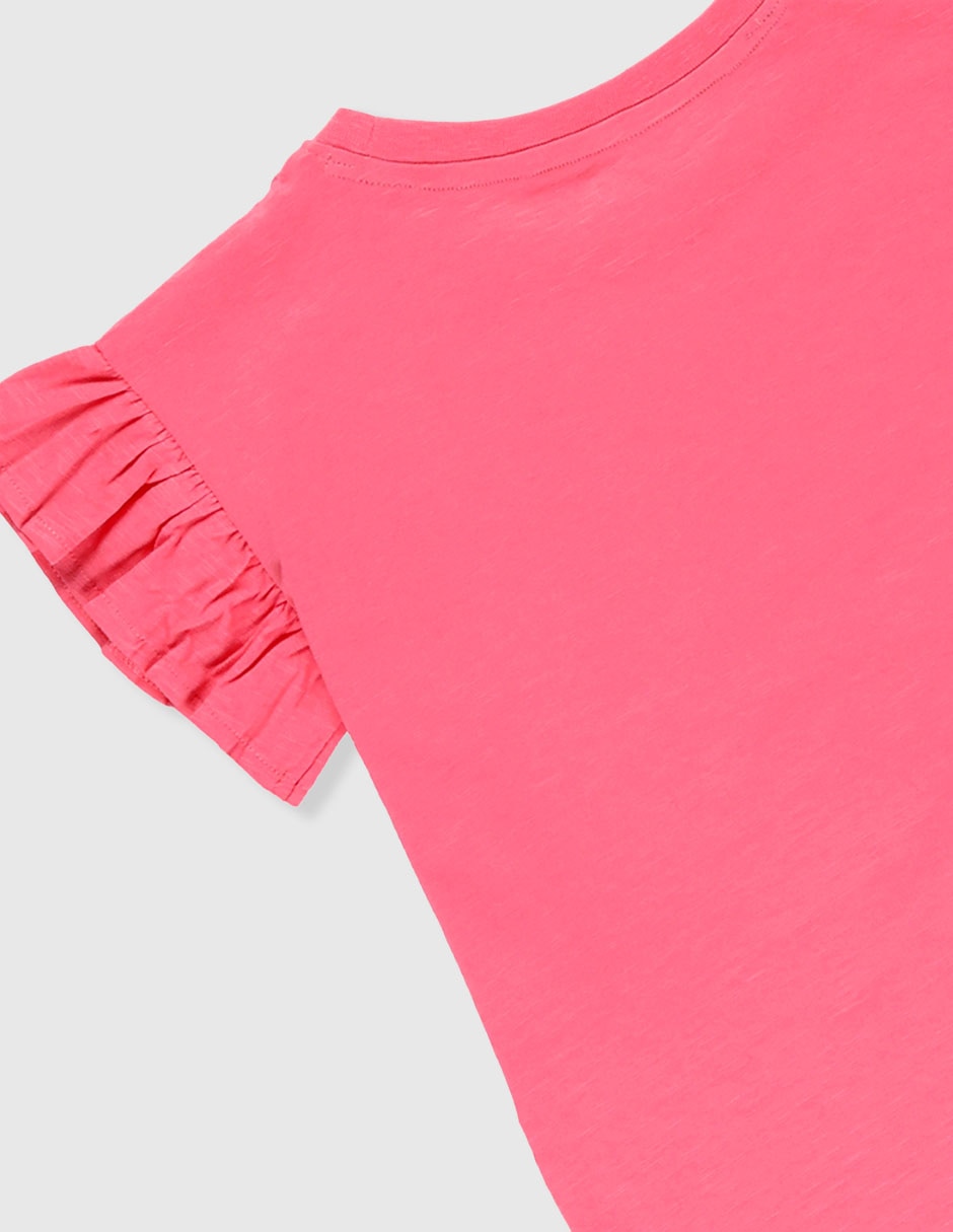 Playera manga corta para niña