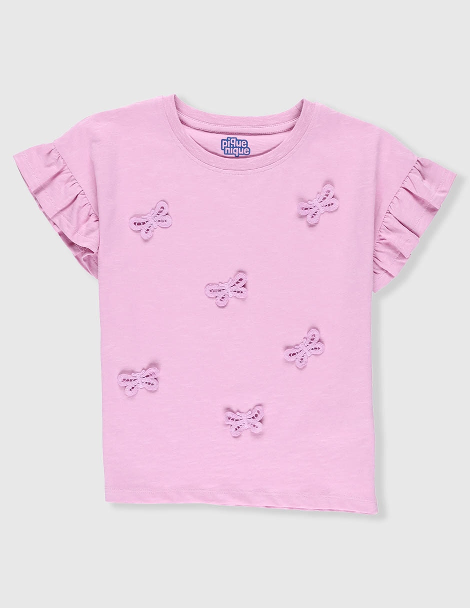 Playera manga corta para niña Playera manga corta para niña