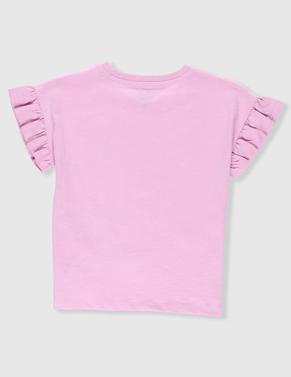 Playera manga corta para niña