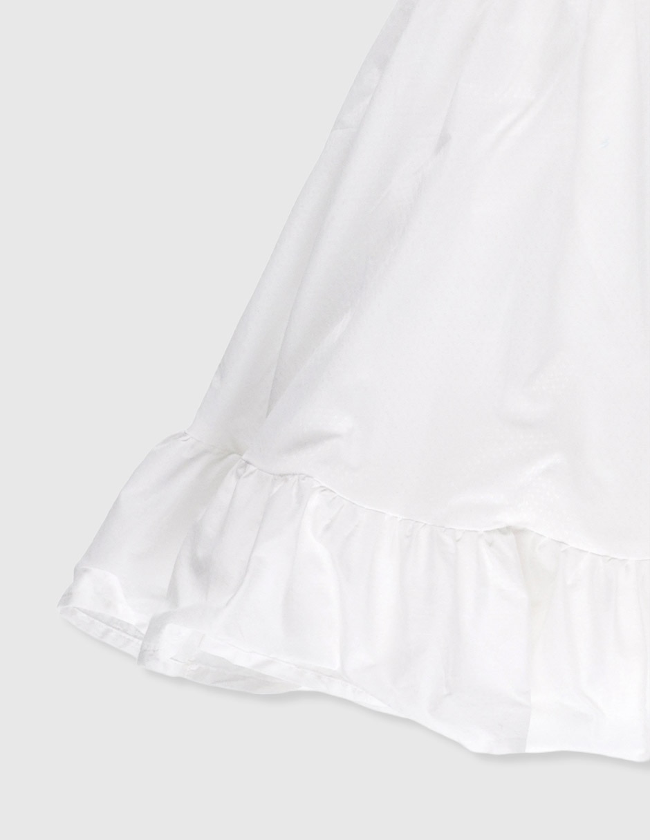 Vestido manga globo para niña 7
