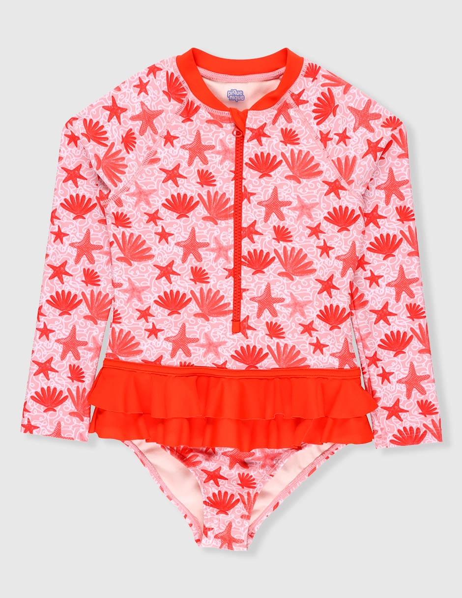 Traje de baño completo para niña Traje de baño completo para niña