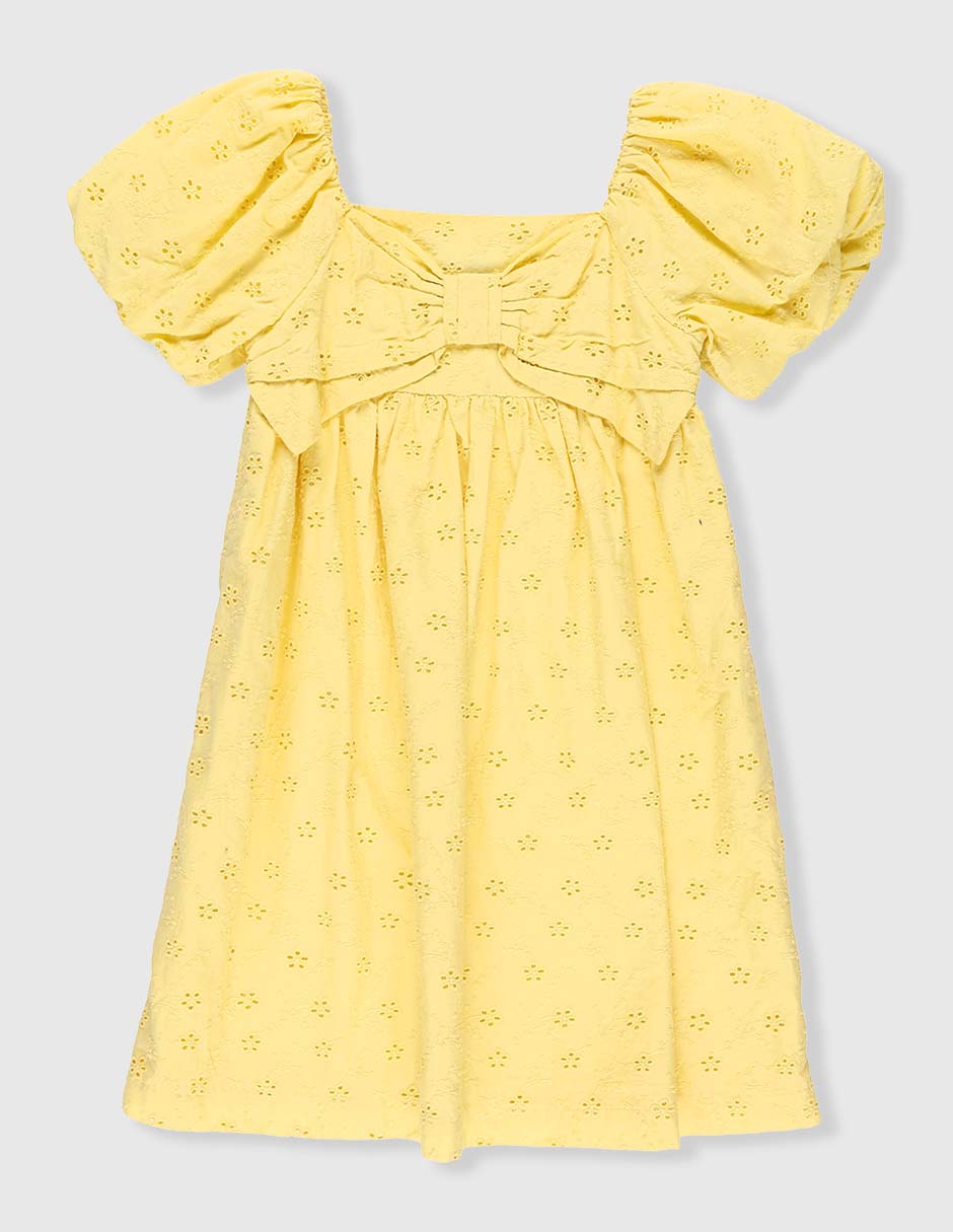 Vestido Piquenique Collection manga globo para niña