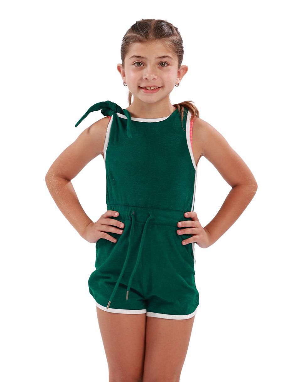 Romper Costal Crush de algodón para niña Romper Costal Crush de algodón para niña
