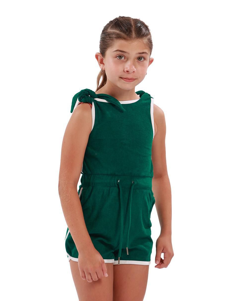 Romper Costal Crush de algodón para niña