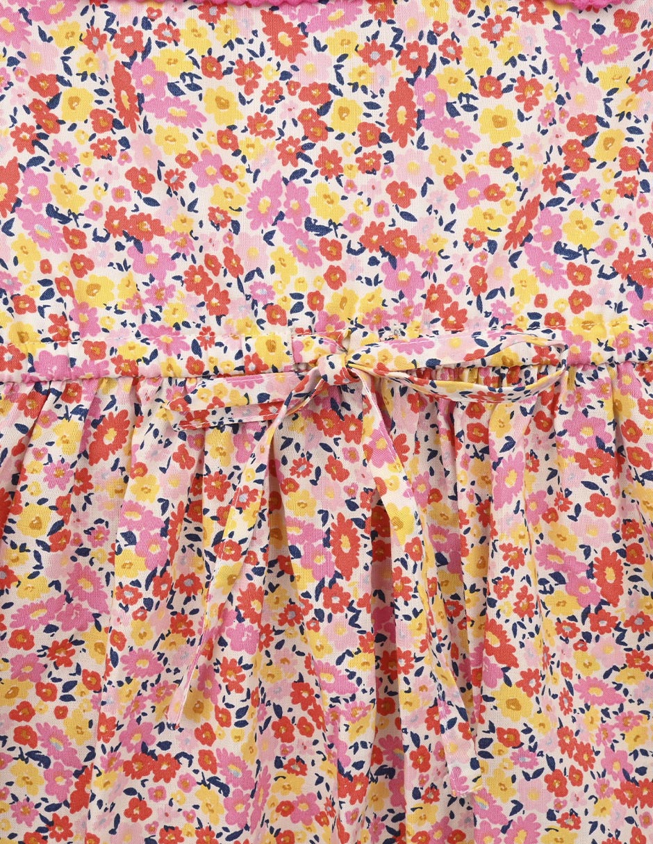 Vestido Bouquet manga regular para niña