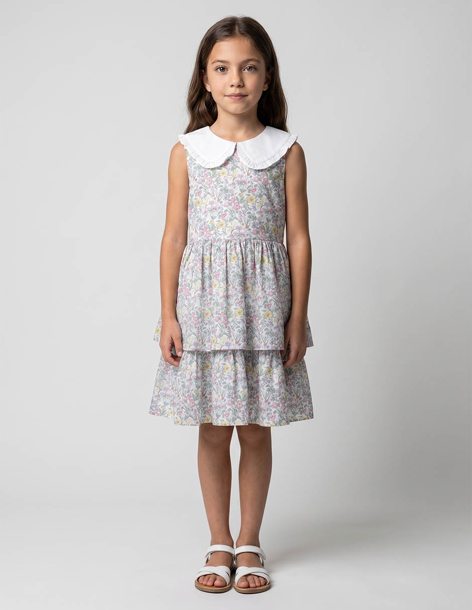 Vestido sin manga para niña