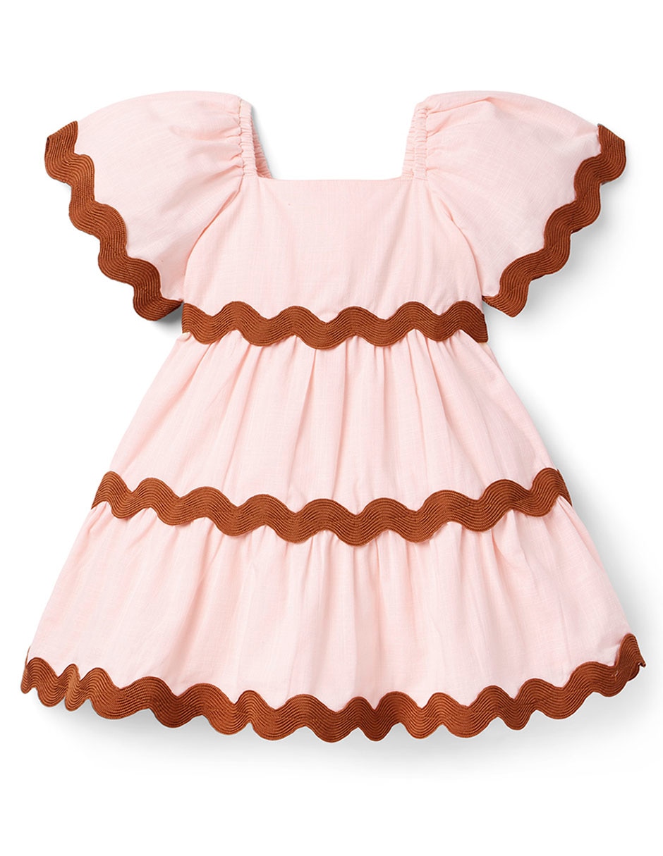 Vestido manga mariposa para niña Vestido manga mariposa para niña