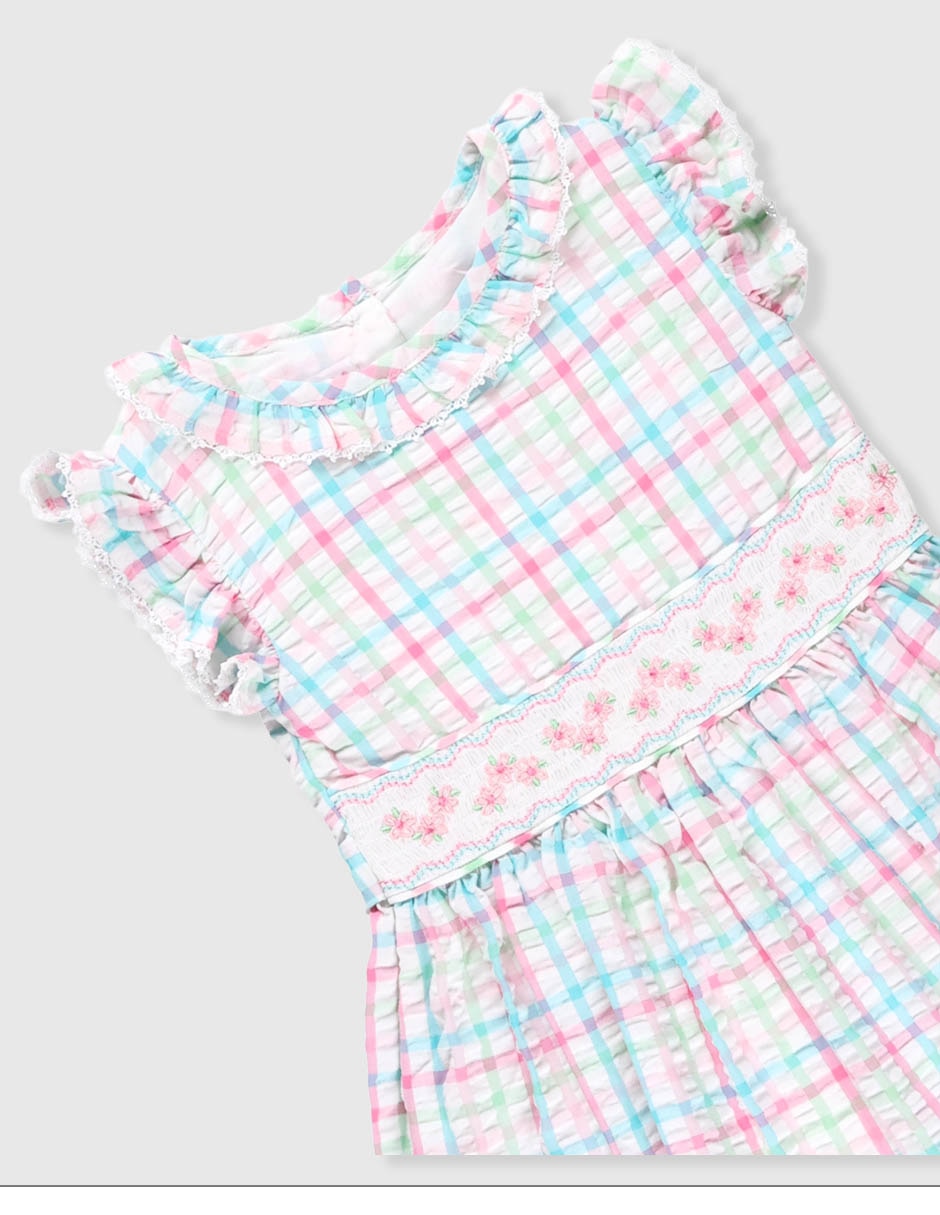Vestido Bonnie Jean manga mariposa para niña