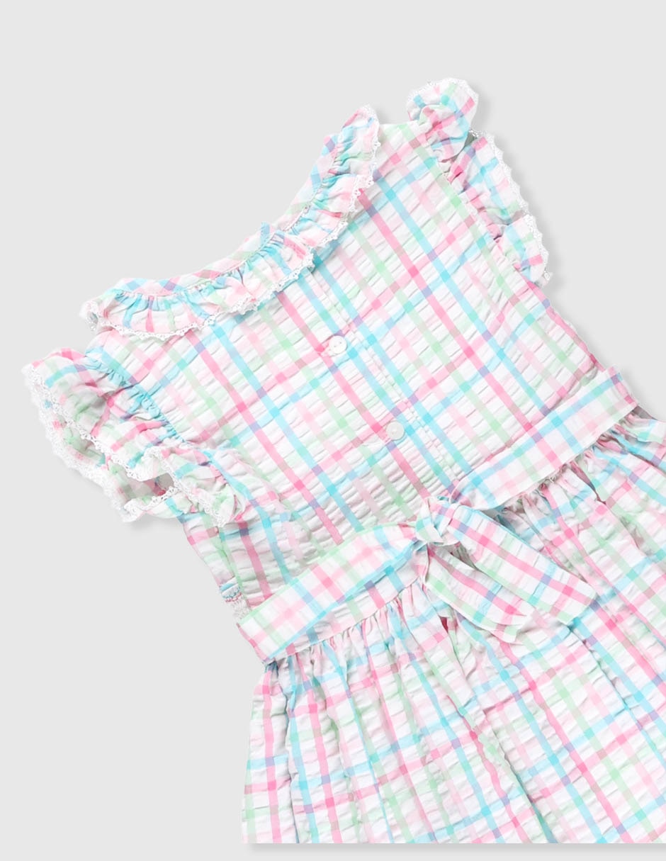 Vestido Bonnie Jean manga mariposa para niña