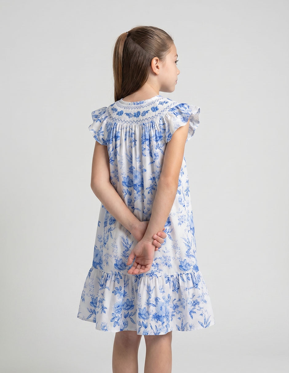 Vestido Bonnie Jean manga cap para niña