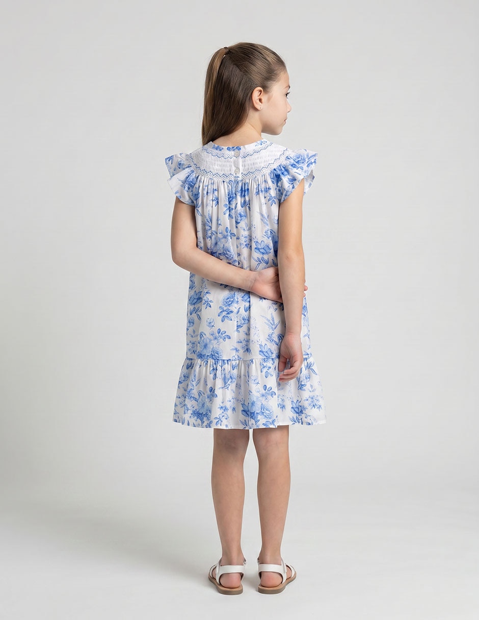 Vestido Bonnie Jean manga cap para niña