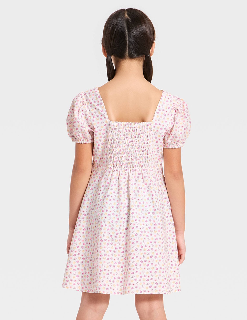 Vestido manga corta para niña 2