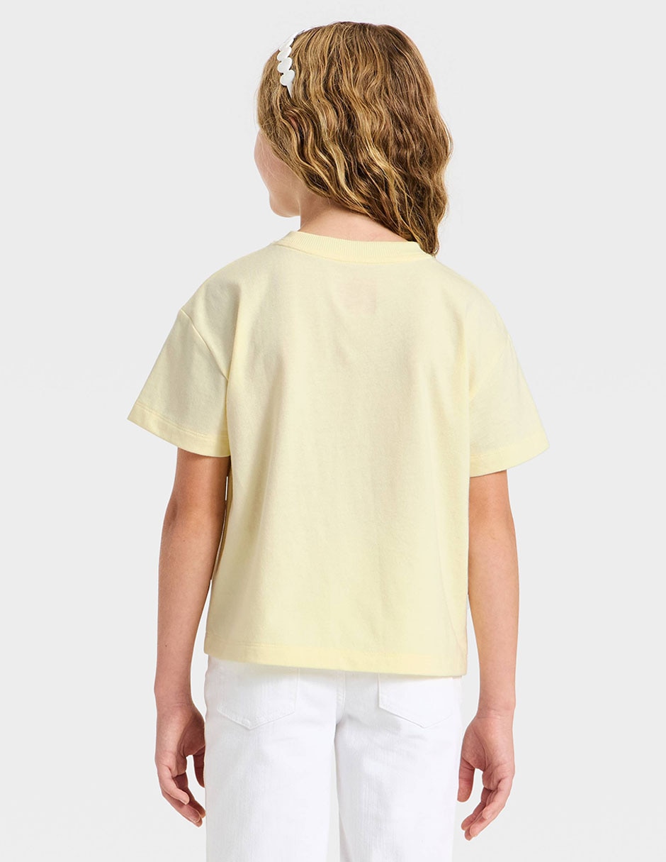 Playera Cat & Jack manga corta para niña