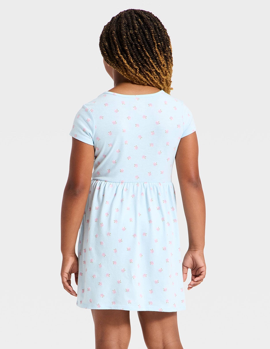 Vestido manga corta para niña 2