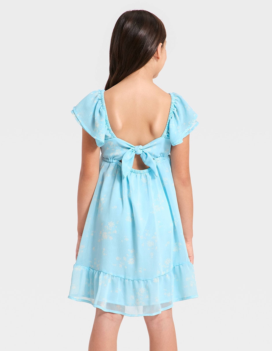 Vestido manga corta para niña 2