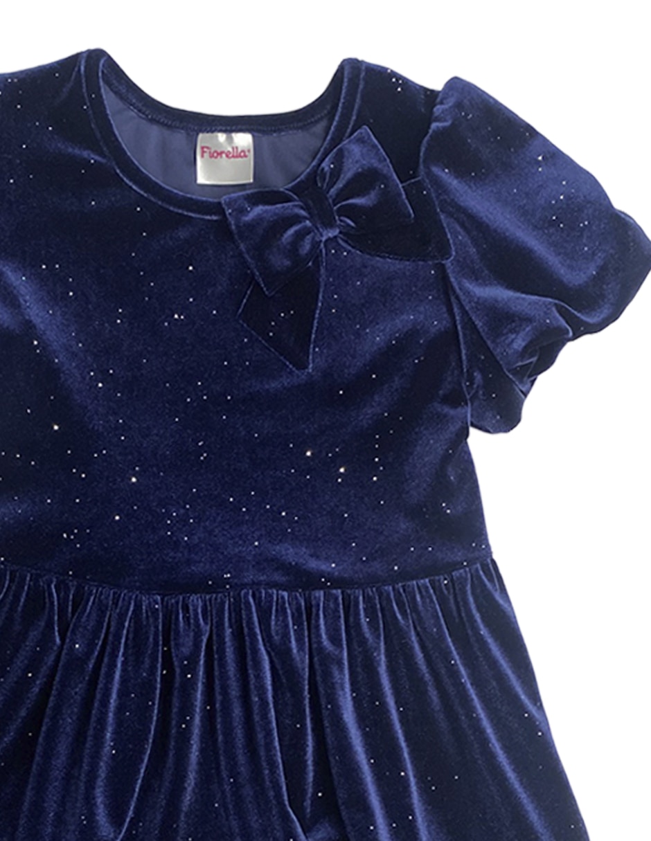 Vestido manga regular para niña 7