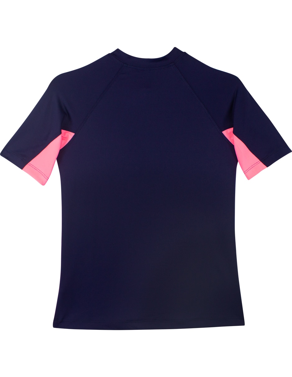 Wetshirt Sunskin estampado a rayas para niña