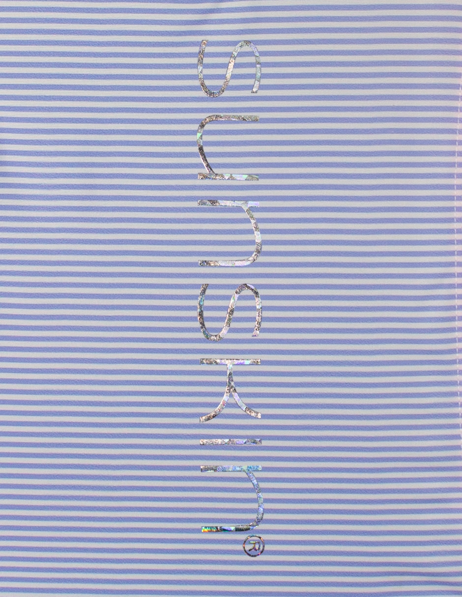 Wetshirt Sunskin estampado a rayas para niña