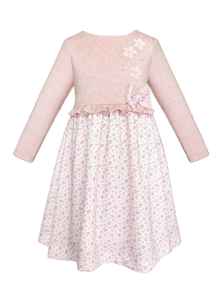 Vestido montevideo manga larga para niña