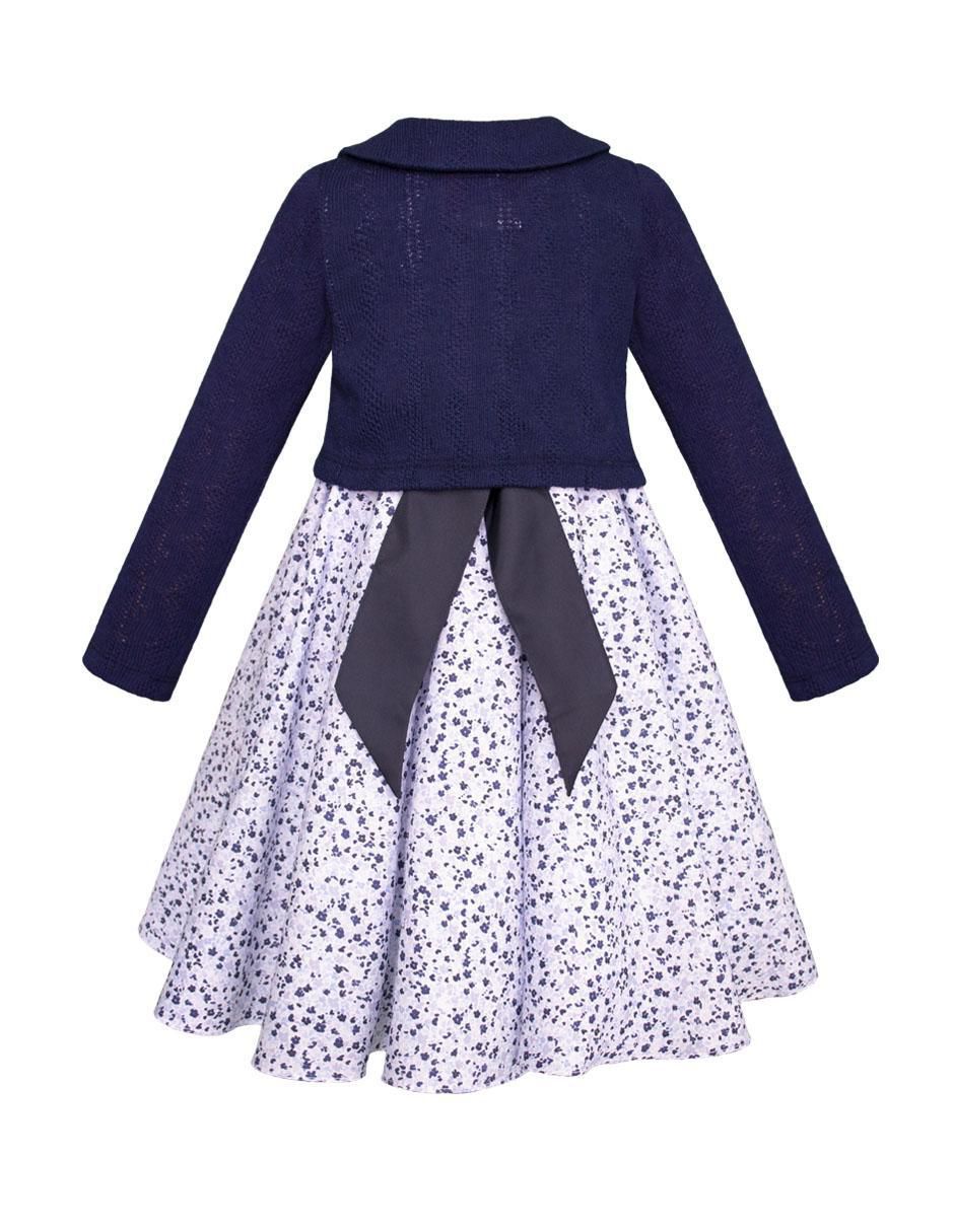 Vestido con suéter Montevideo manga larga para niña 3