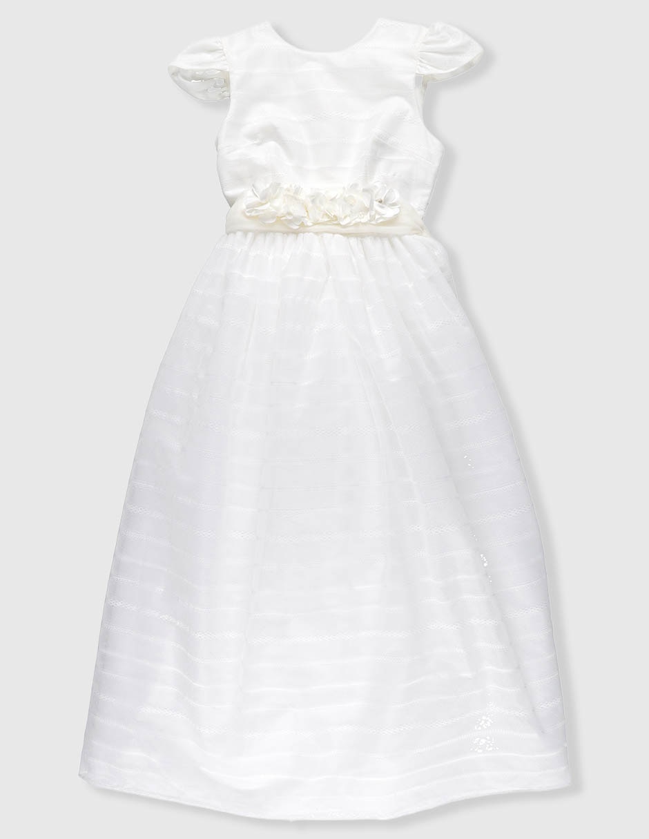Vestido manga cap para niña