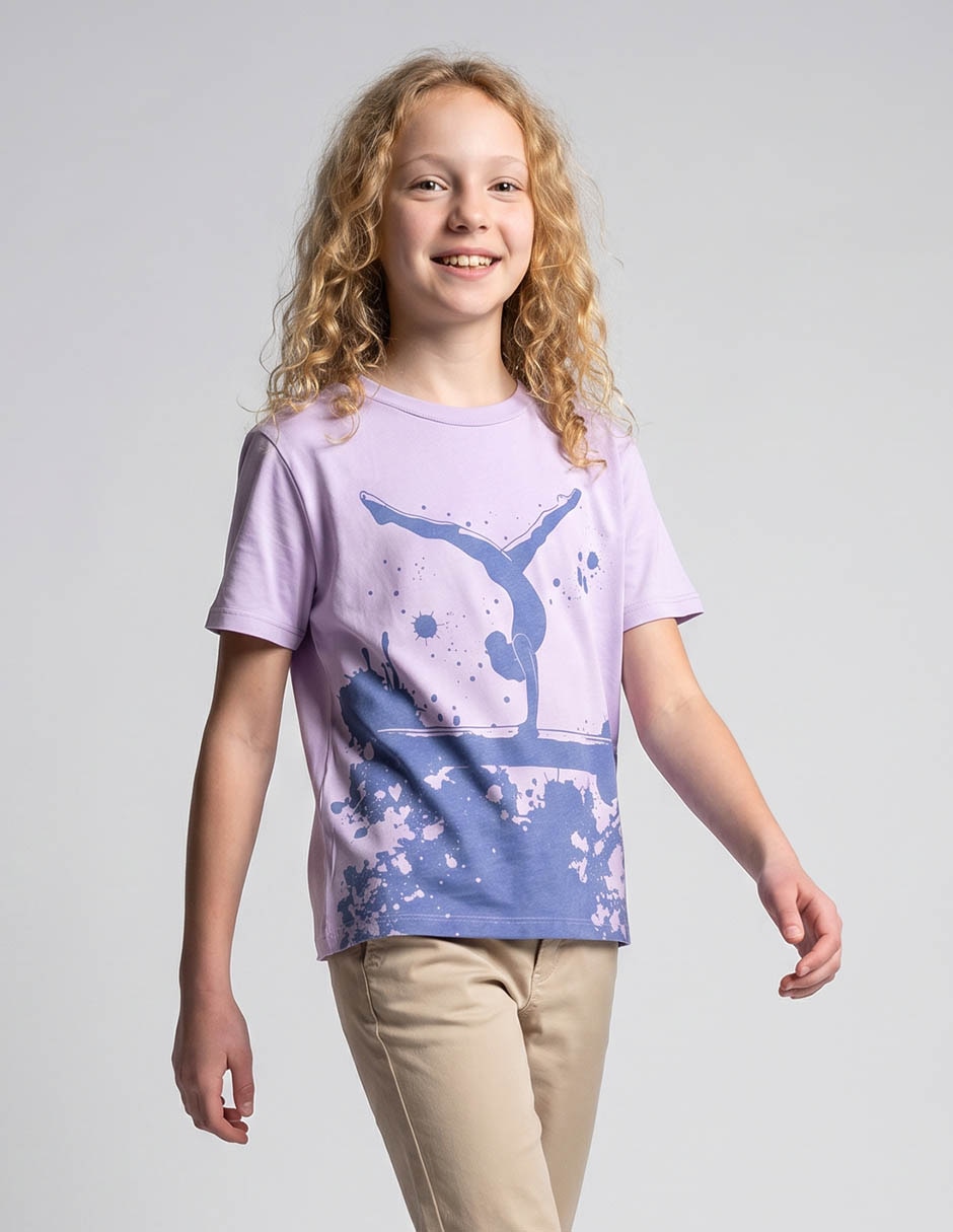 Playera manga corta para niña