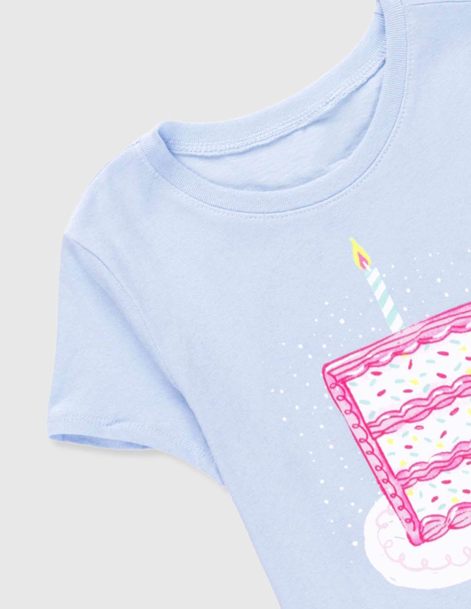 Playera the children's place manga regular para niña