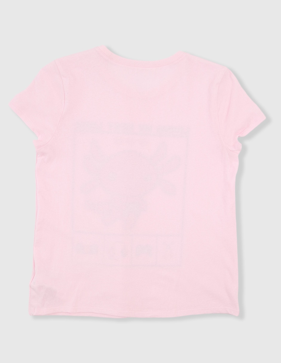 Playera manga regular para niña 2