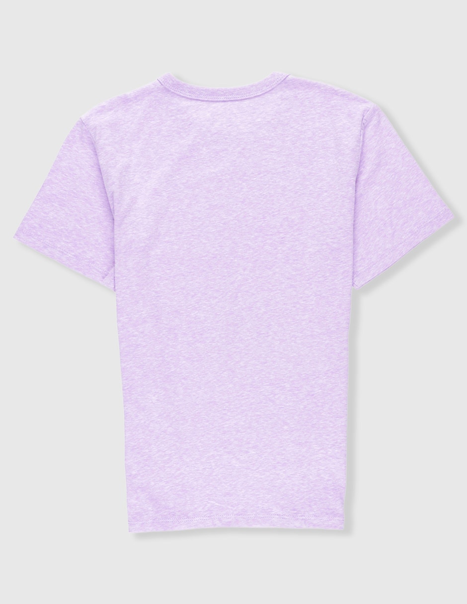 Playera manga regular para niña
