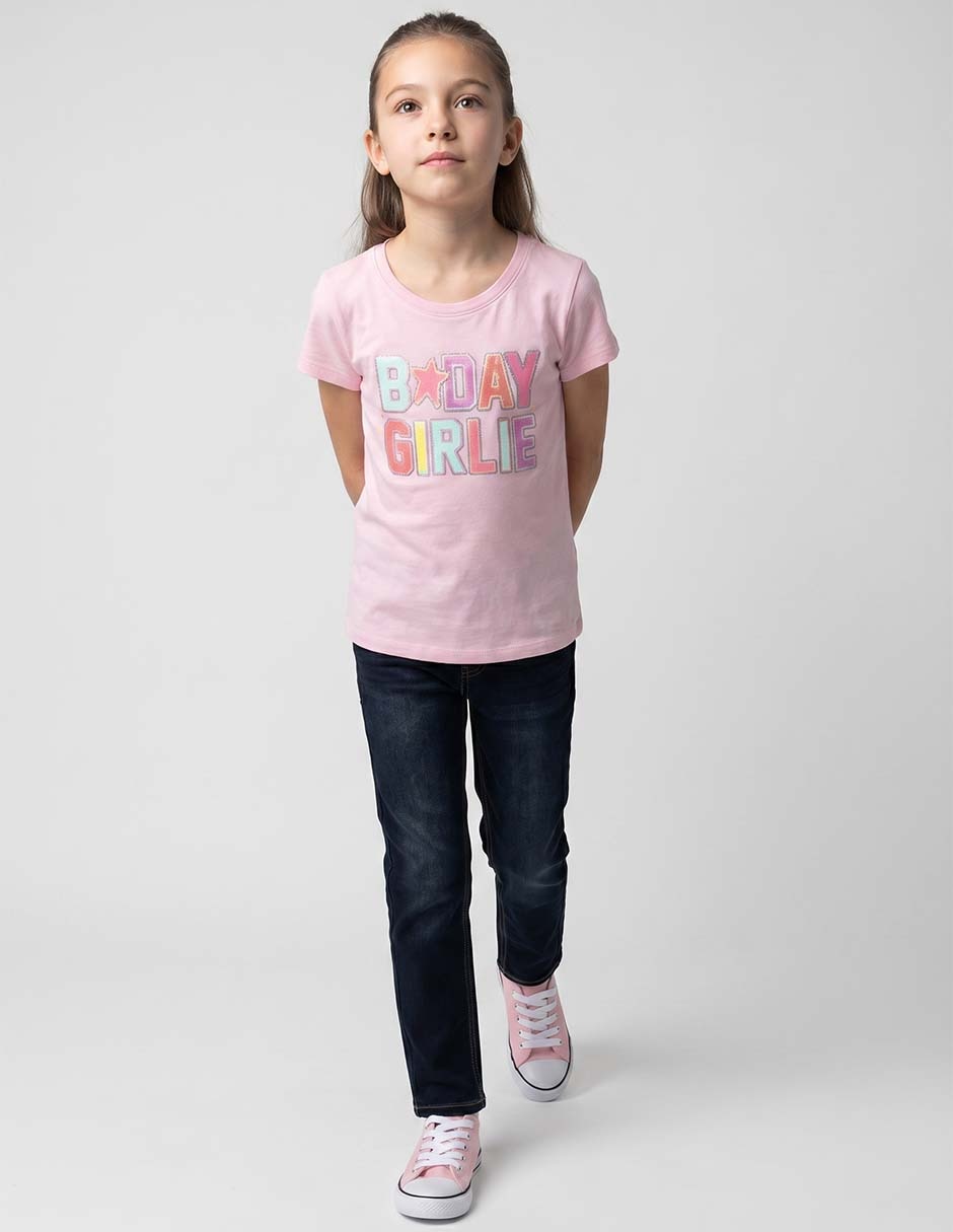 Playera manga corta para niña Playera manga corta para niña