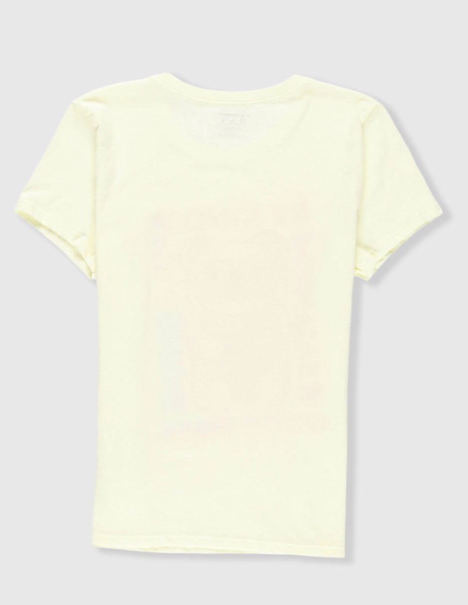 Playera manga regular para niña