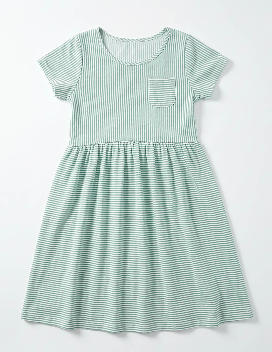 Vestido manga corta para niña 2