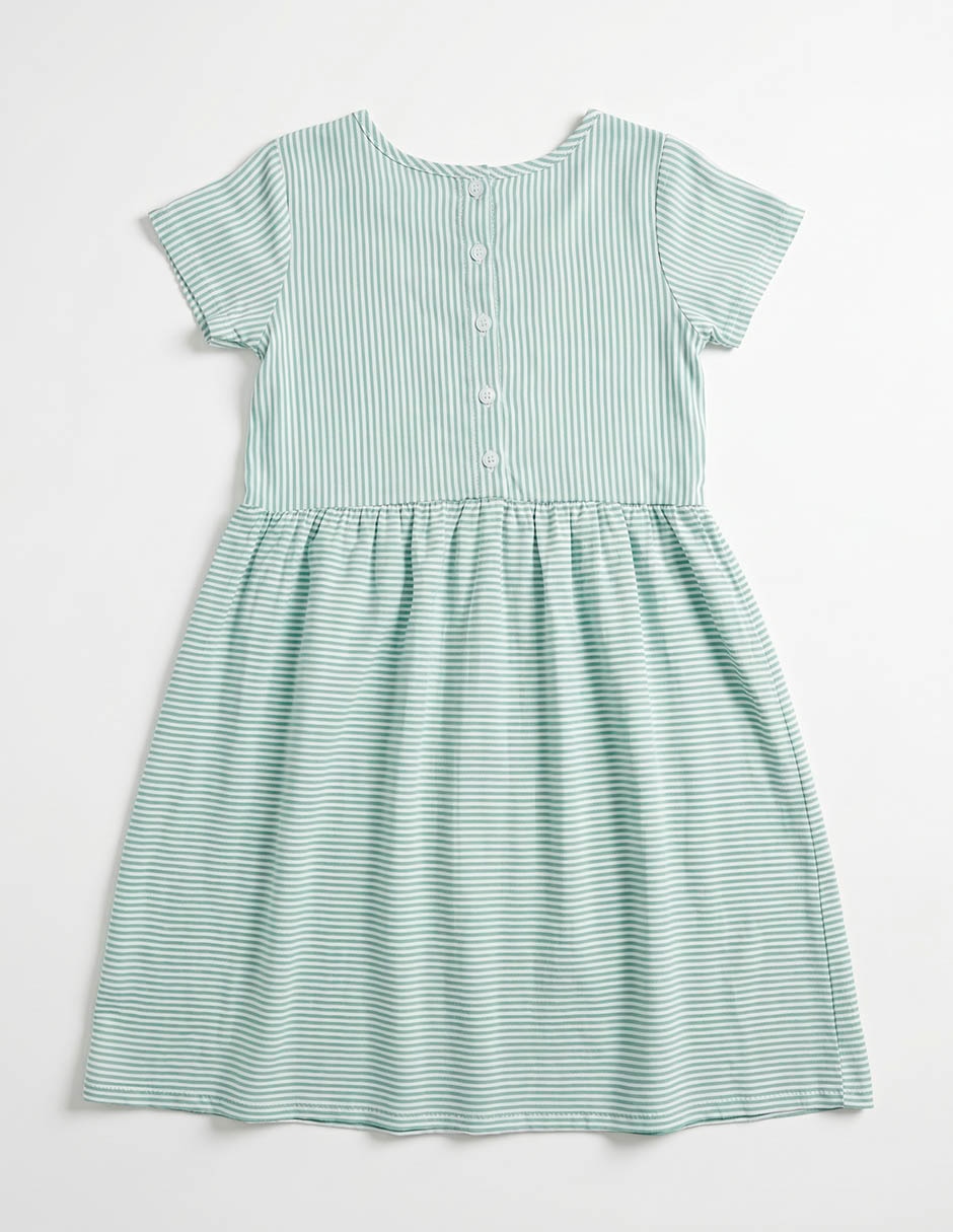 Vestido manga corta para niña 3