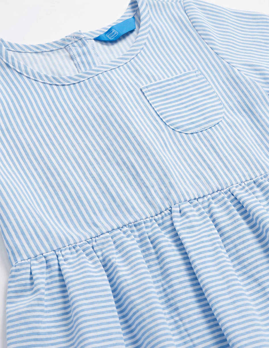 Vestido manga corta para niña