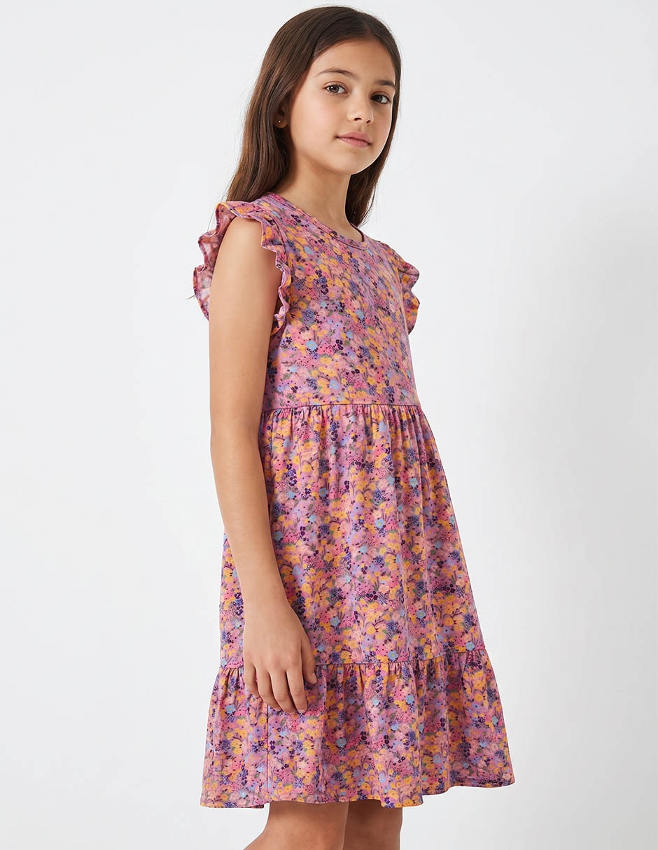 Vestido manga corta para niña Vestido manga corta para niña
