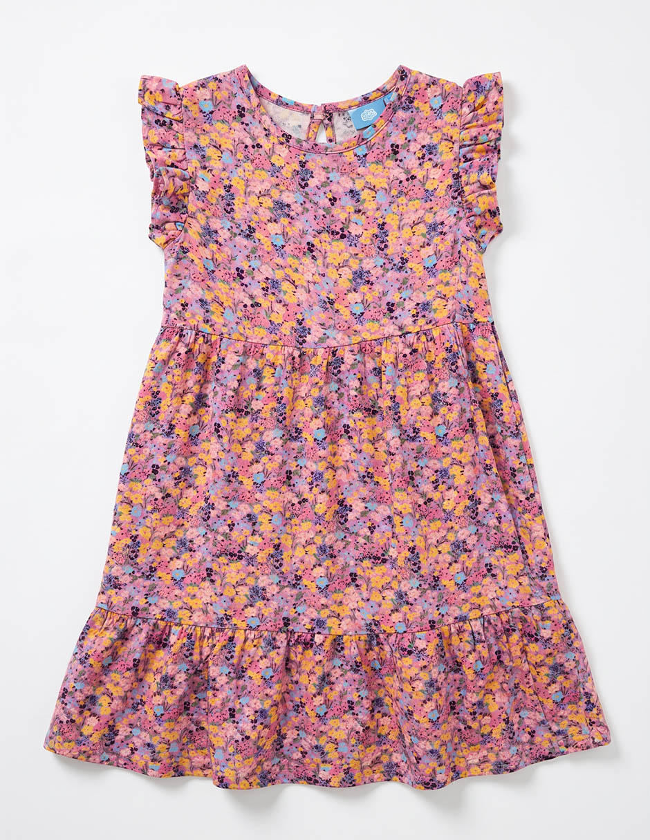 Vestido Piquenique manga corta para niña