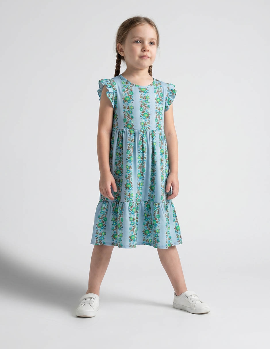 Vestido manga corta para niña Vestido manga corta para niña