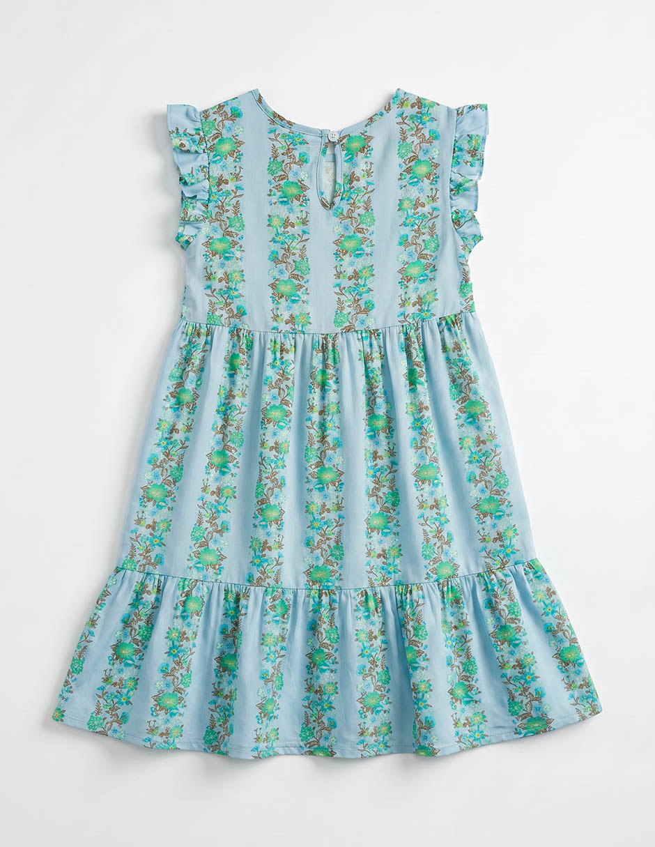 Vestido manga corta para niña 3