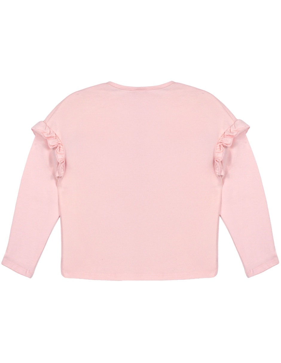 Playera manga larga para niña