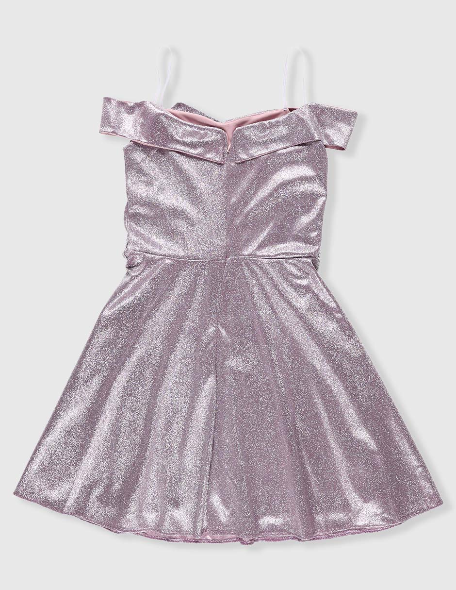Vestido hombros descubiertos para niña