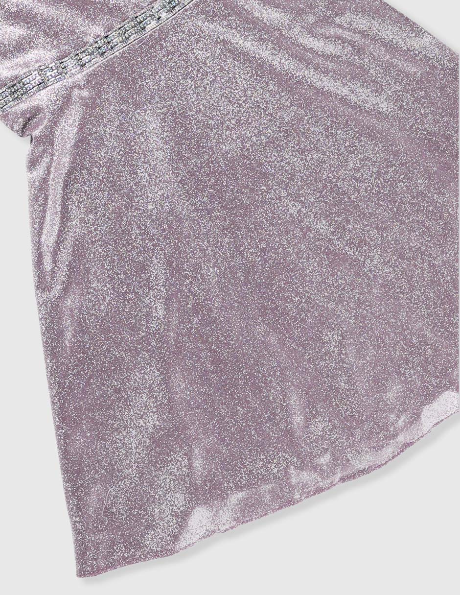 Vestido hombros descubiertos para niña