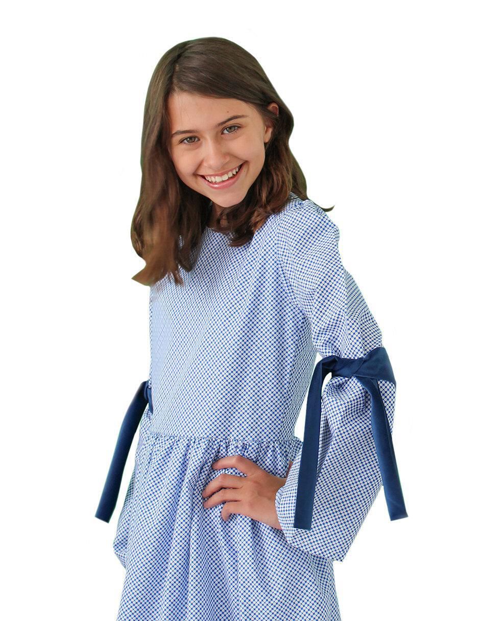 Vestido manga larga para niña