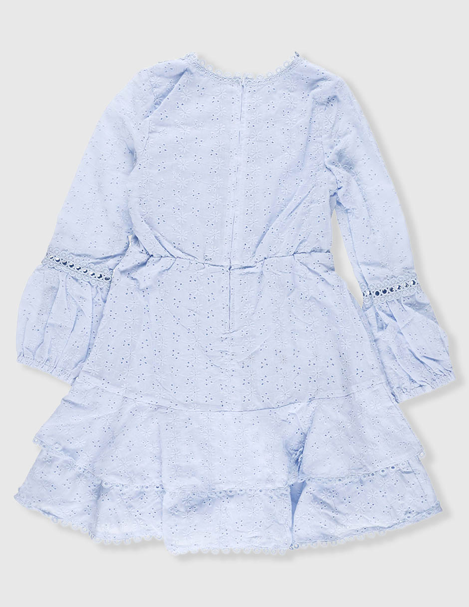 Vestido manga larga para niña 3