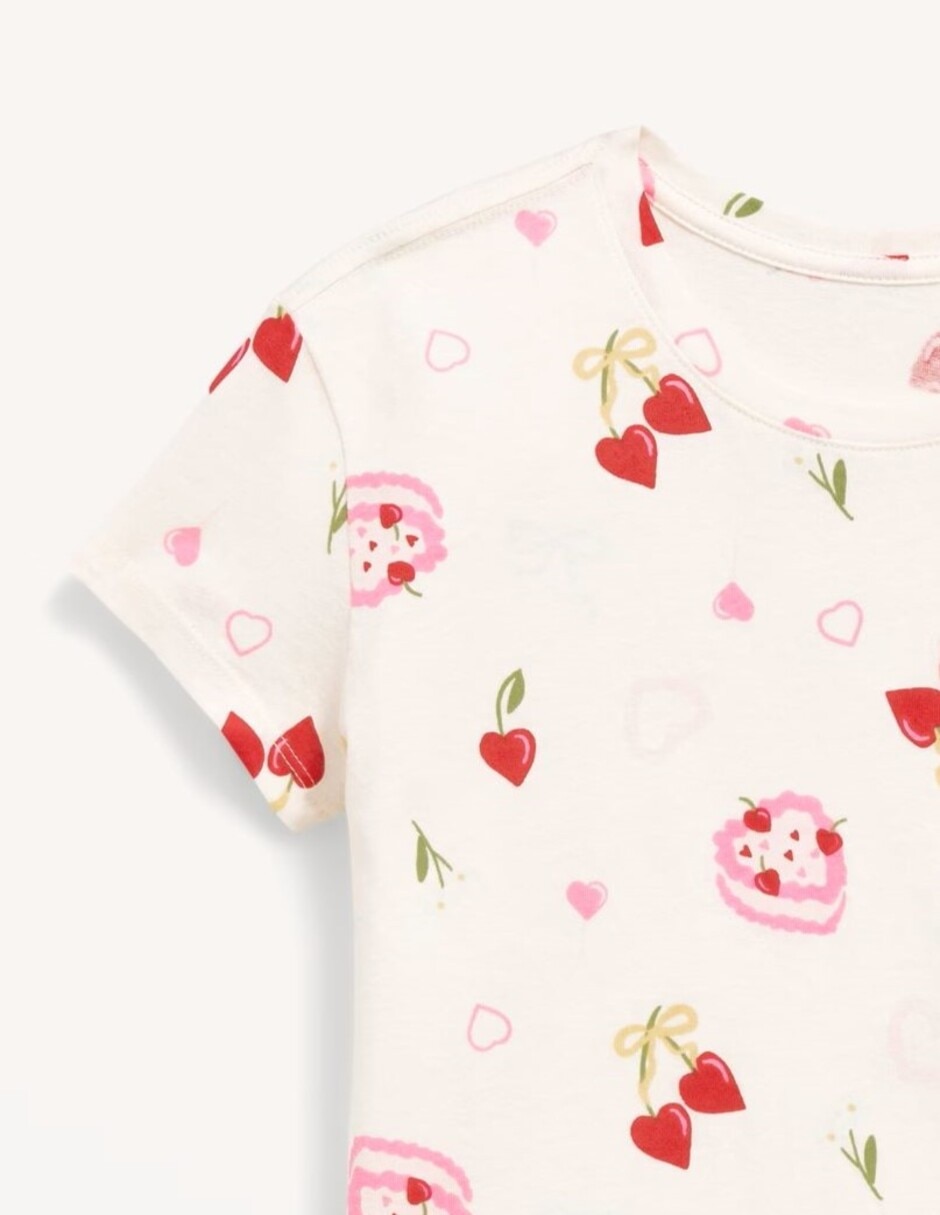Playera manga corta para niña
