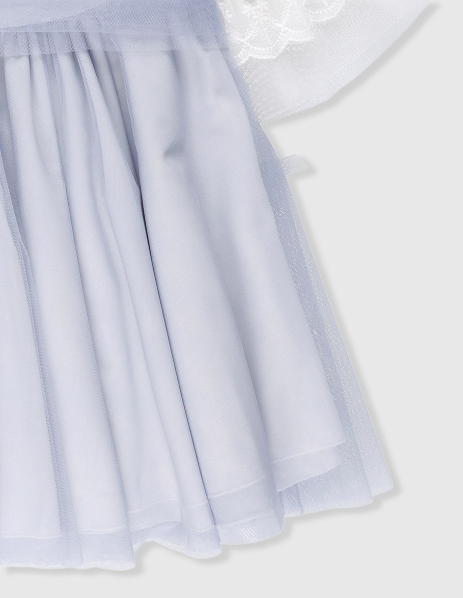 Vestido la ormiga manga corta para niña