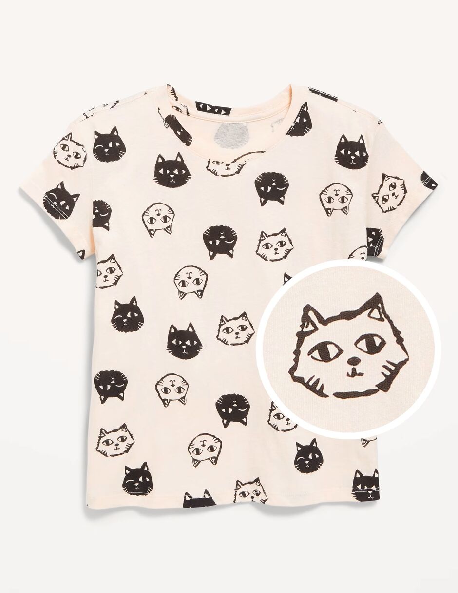 Playera manga corta para niña Playera manga corta para niña