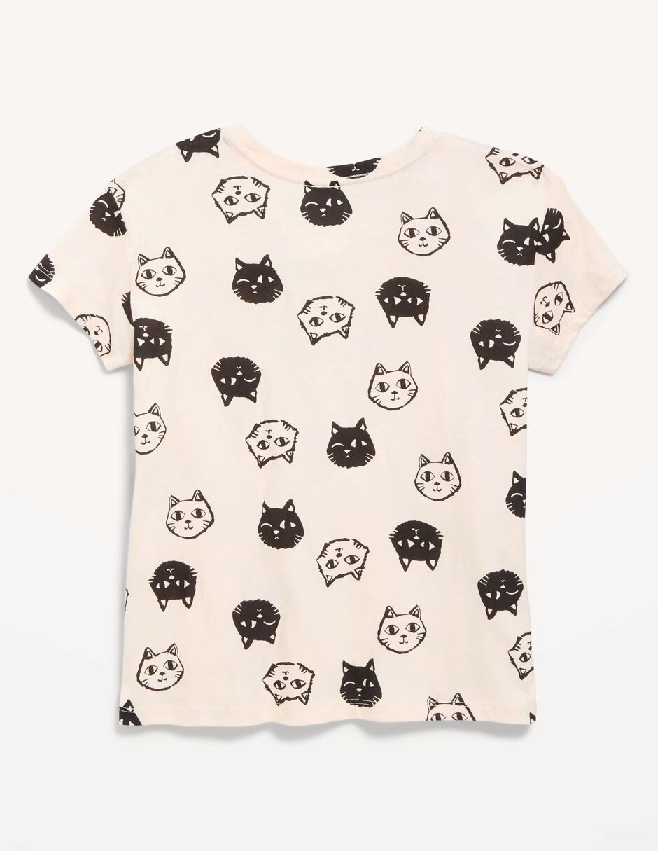 Playera manga corta para niña