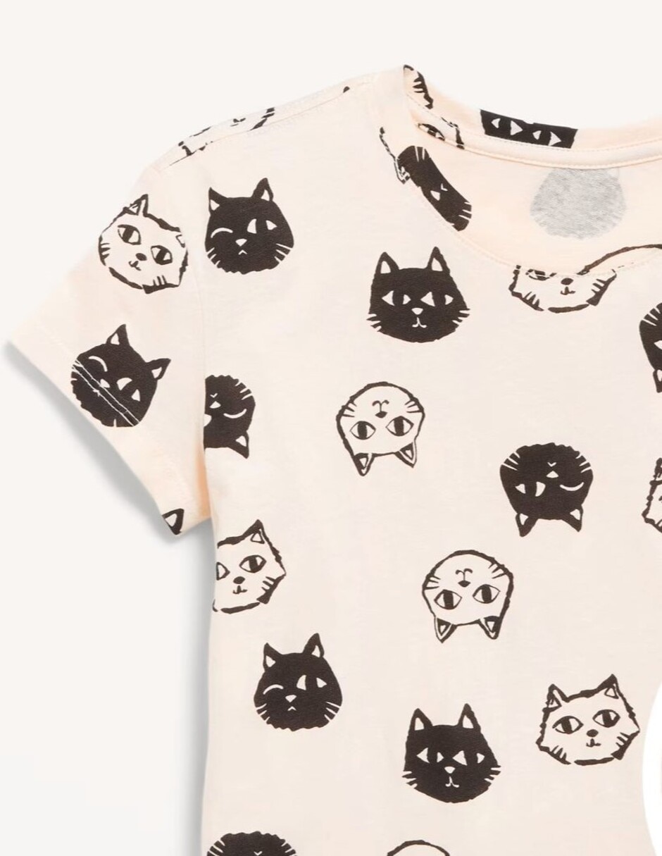 Playera manga corta para niña